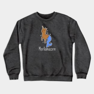 Merllamacorn - Mermaid, Llama and Unicorn. Crewneck Sweatshirt